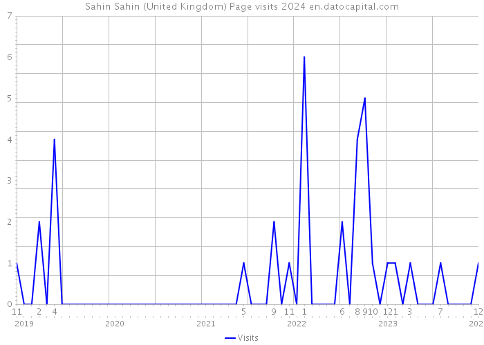 Sahin Sahin (United Kingdom) Page visits 2024 