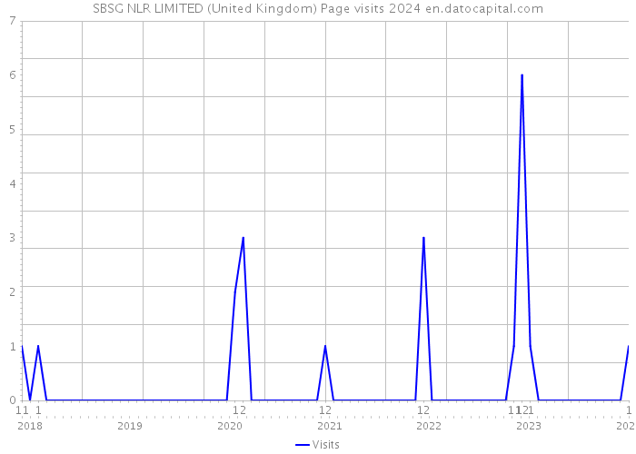 SBSG NLR LIMITED (United Kingdom) Page visits 2024 