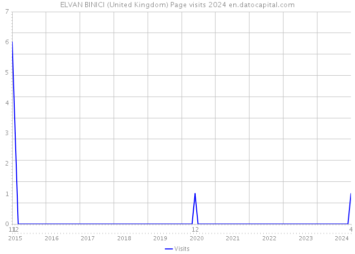 ELVAN BINICI (United Kingdom) Page visits 2024 