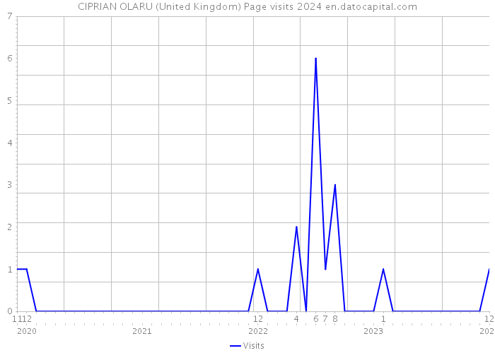 CIPRIAN OLARU (United Kingdom) Page visits 2024 