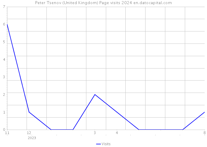 Peter Tsenov (United Kingdom) Page visits 2024 