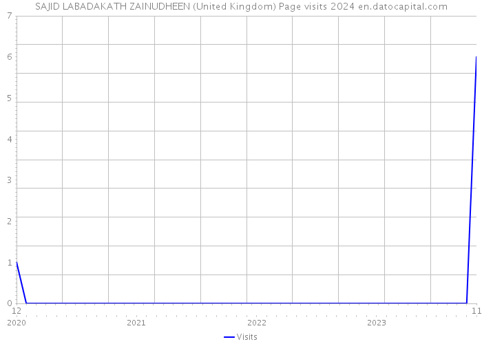 SAJID LABADAKATH ZAINUDHEEN (United Kingdom) Page visits 2024 