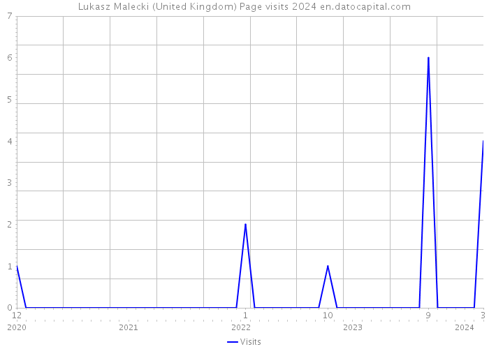 Lukasz Malecki (United Kingdom) Page visits 2024 
