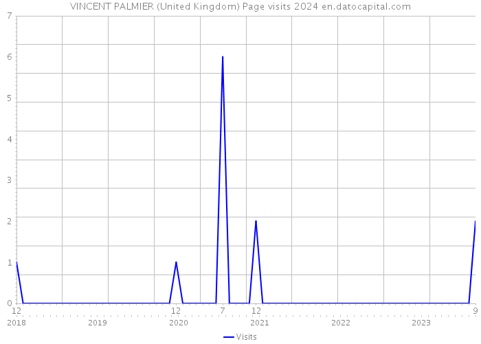 VINCENT PALMIER (United Kingdom) Page visits 2024 