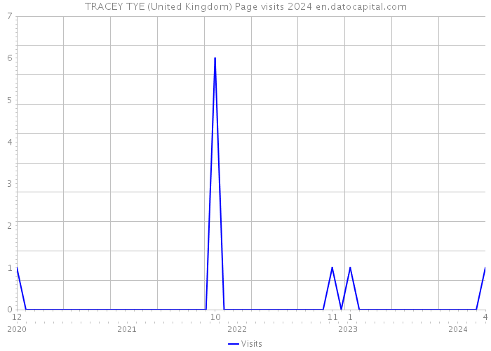 TRACEY TYE (United Kingdom) Page visits 2024 