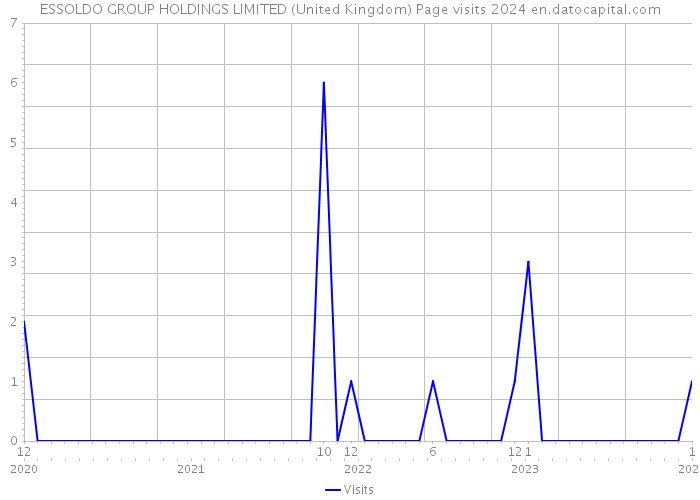ESSOLDO GROUP HOLDINGS LIMITED (United Kingdom) Page visits 2024 