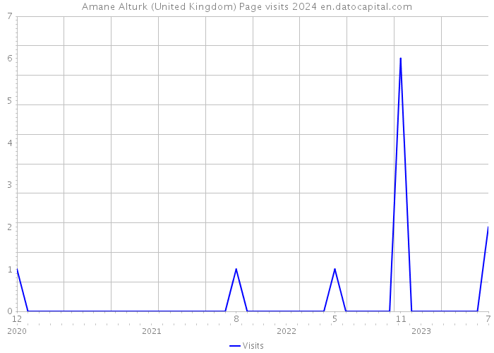 Amane Alturk (United Kingdom) Page visits 2024 