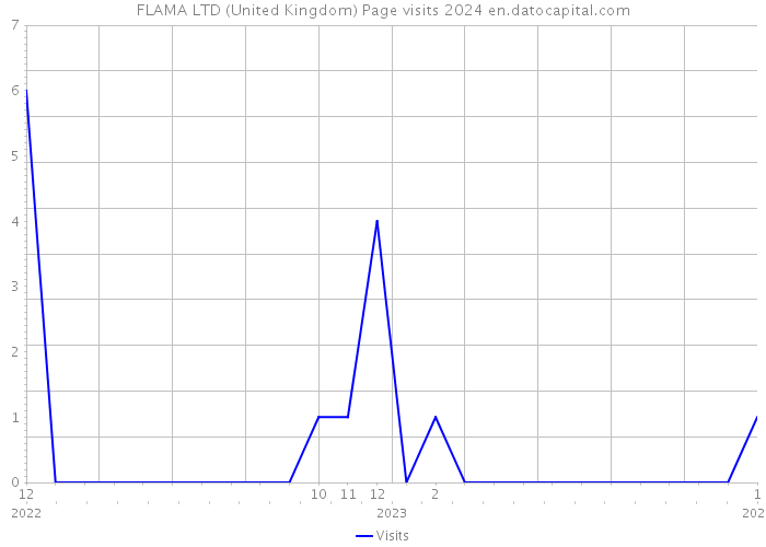 FLAMA LTD (United Kingdom) Page visits 2024 