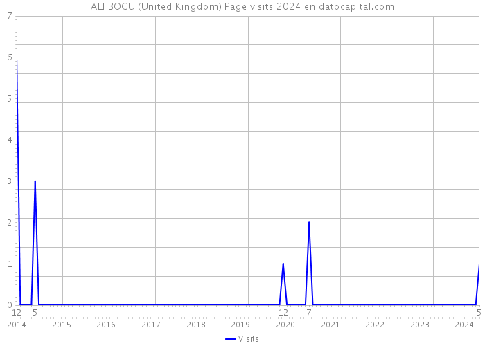 ALI BOCU (United Kingdom) Page visits 2024 