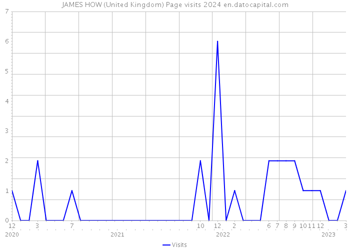 JAMES HOW (United Kingdom) Page visits 2024 