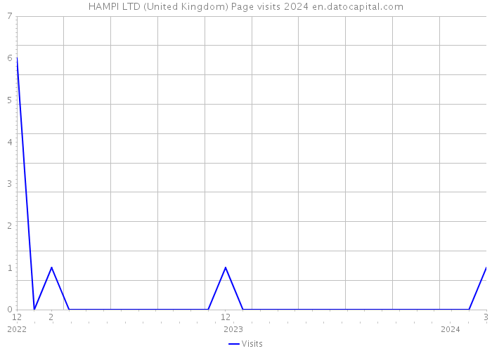 HAMPI LTD (United Kingdom) Page visits 2024 