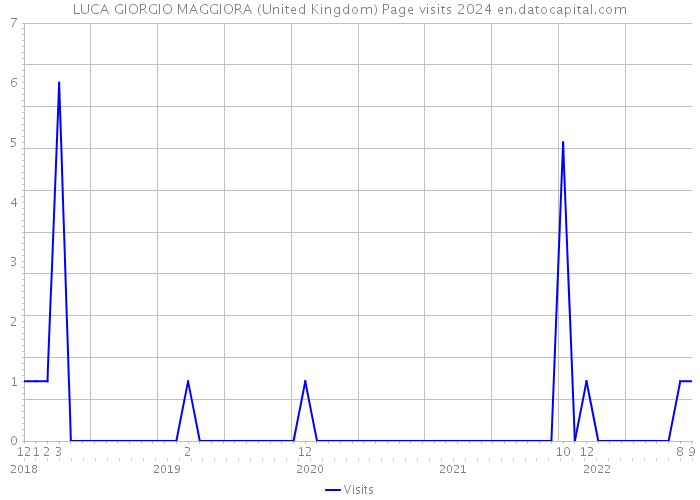LUCA GIORGIO MAGGIORA (United Kingdom) Page visits 2024 