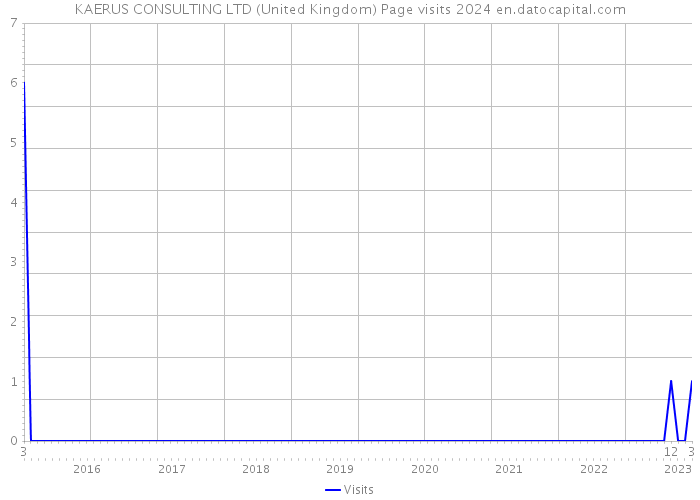 KAERUS CONSULTING LTD (United Kingdom) Page visits 2024 