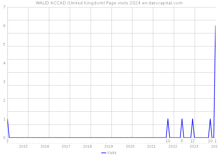 WALID ACCAD (United Kingdom) Page visits 2024 
