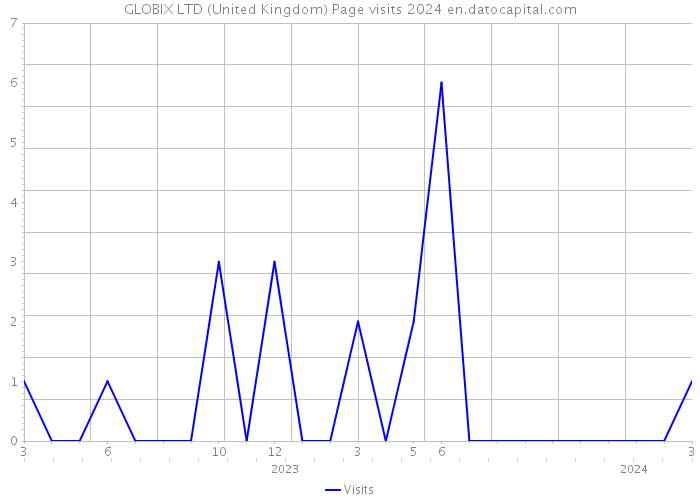 GLOBIX LTD (United Kingdom) Page visits 2024 