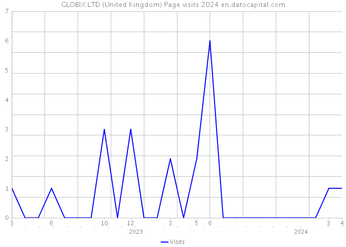 GLOBIX LTD (United Kingdom) Page visits 2024 