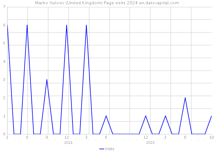 Marko Vulovic (United Kingdom) Page visits 2024 