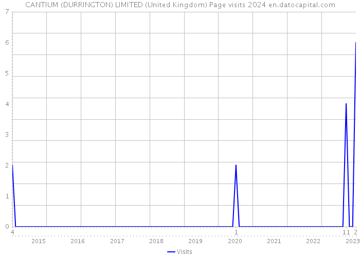 CANTIUM (DURRINGTON) LIMITED (United Kingdom) Page visits 2024 