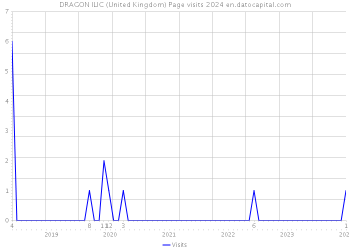 DRAGON ILIC (United Kingdom) Page visits 2024 