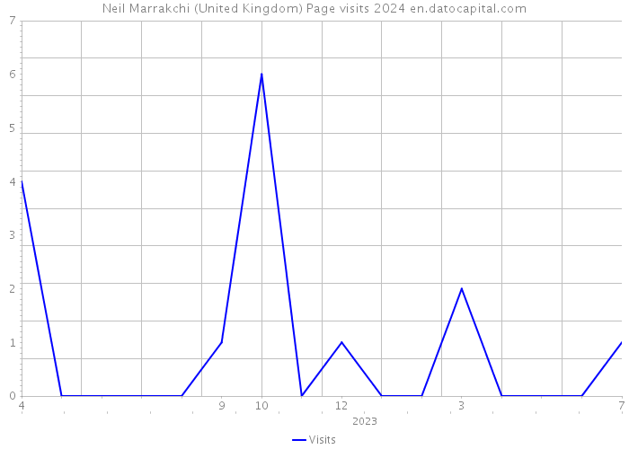 Neil Marrakchi (United Kingdom) Page visits 2024 