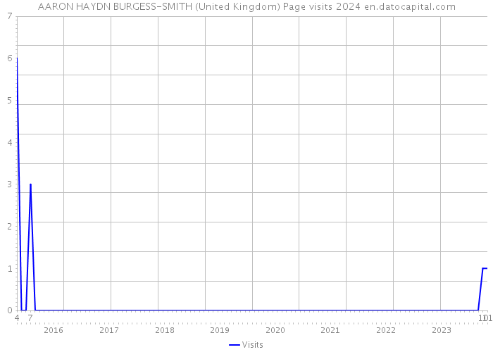 AARON HAYDN BURGESS-SMITH (United Kingdom) Page visits 2024 