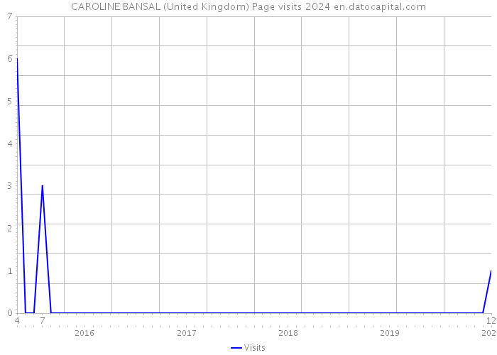 CAROLINE BANSAL (United Kingdom) Page visits 2024 