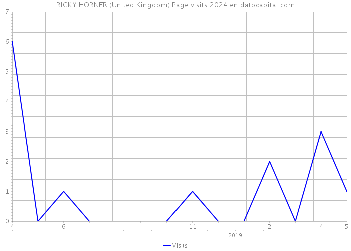 RICKY HORNER (United Kingdom) Page visits 2024 