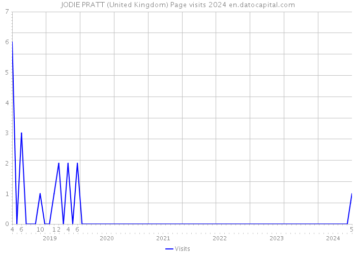JODIE PRATT (United Kingdom) Page visits 2024 