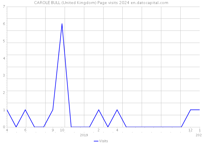 CAROLE BULL (United Kingdom) Page visits 2024 