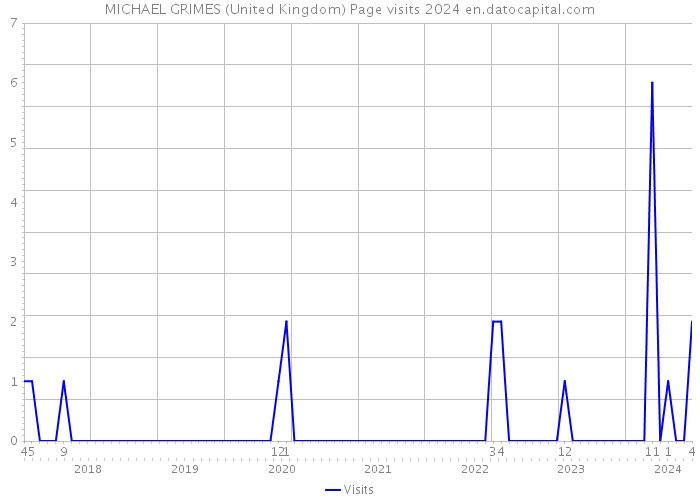 MICHAEL GRIMES (United Kingdom) Page visits 2024 