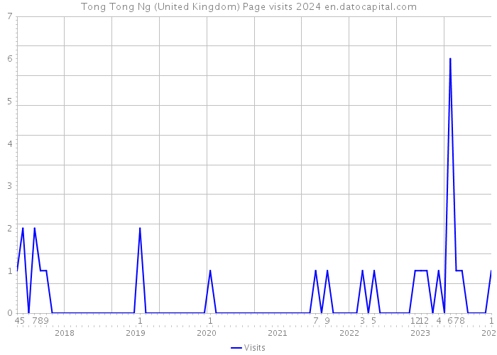 Tong Tong Ng (United Kingdom) Page visits 2024 