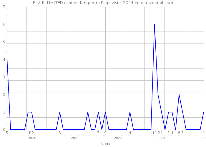 RI & RI LIMITED (United Kingdom) Page visits 2024 