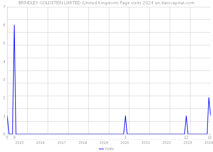 BRINDLEY GOLDSTEIN LIMITED (United Kingdom) Page visits 2024 