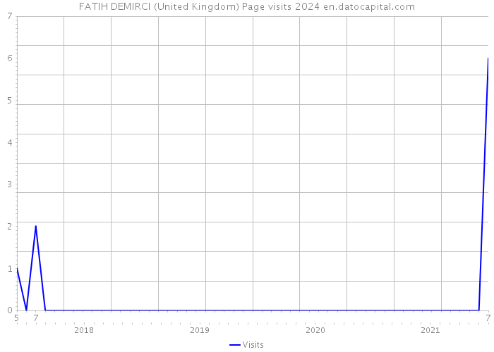 FATIH DEMIRCI (United Kingdom) Page visits 2024 