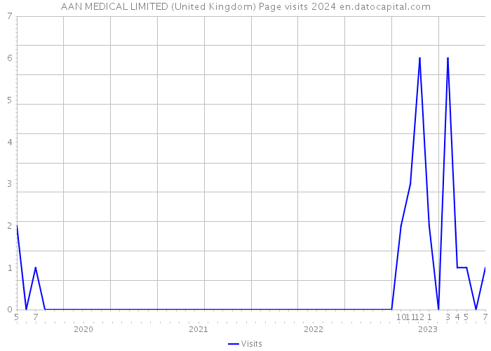AAN MEDICAL LIMITED (United Kingdom) Page visits 2024 