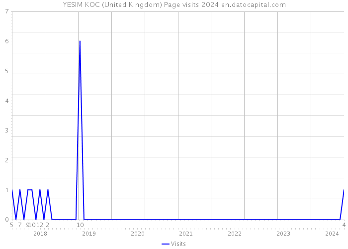 YESIM KOC (United Kingdom) Page visits 2024 