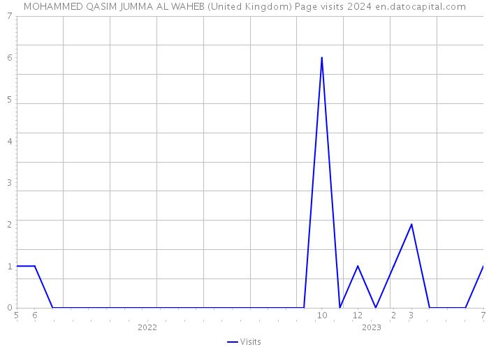 MOHAMMED QASIM JUMMA AL WAHEB (United Kingdom) Page visits 2024 