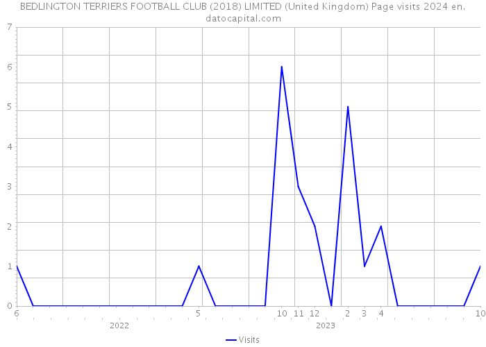BEDLINGTON TERRIERS FOOTBALL CLUB (2018) LIMITED (United Kingdom) Page visits 2024 