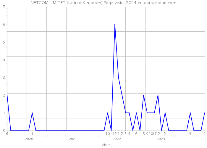 NETCOM LIMITED (United Kingdom) Page visits 2024 