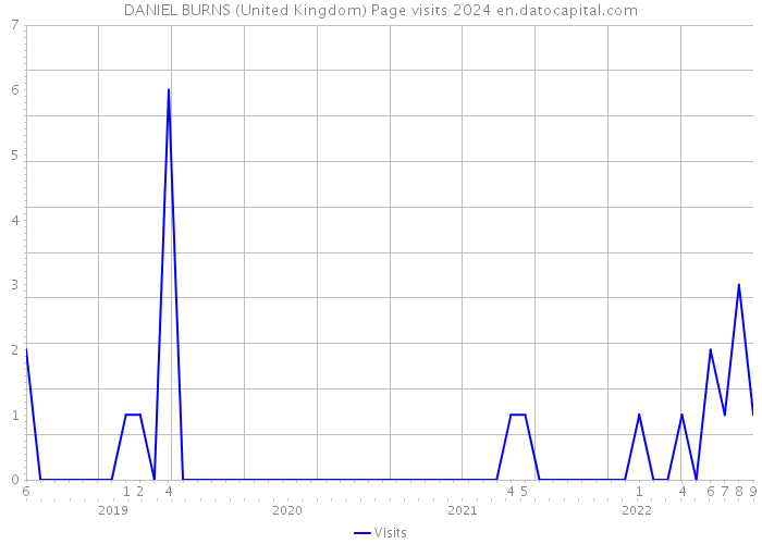 DANIEL BURNS (United Kingdom) Page visits 2024 