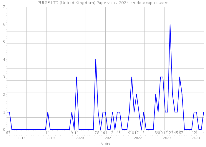 PULSE LTD (United Kingdom) Page visits 2024 