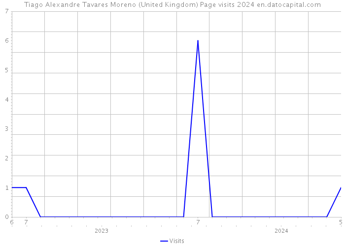 Tiago Alexandre Tavares Moreno (United Kingdom) Page visits 2024 