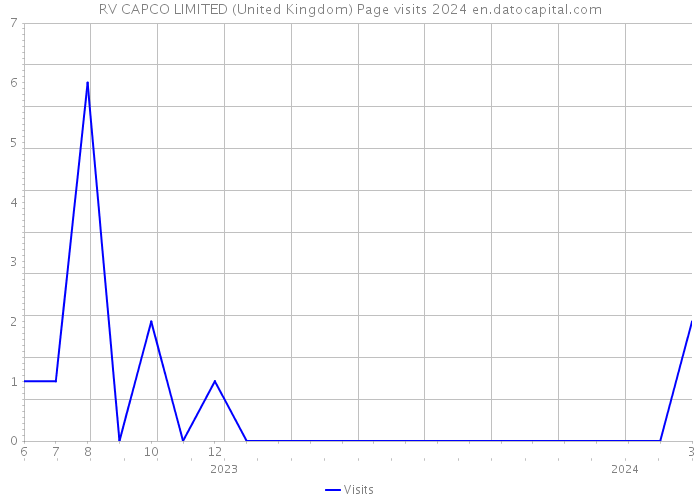RV CAPCO LIMITED (United Kingdom) Page visits 2024 