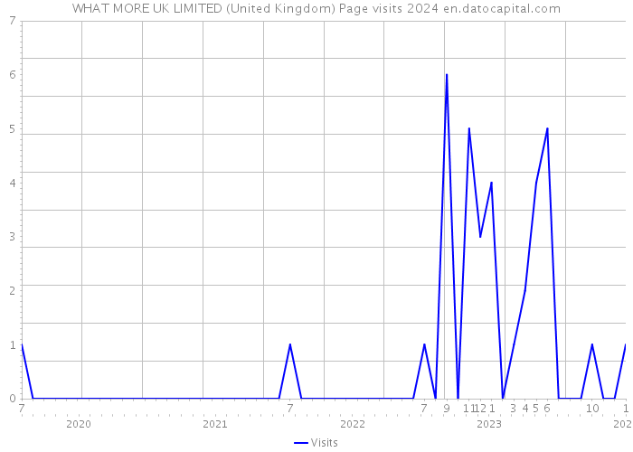 WHAT MORE UK LIMITED (United Kingdom) Page visits 2024 