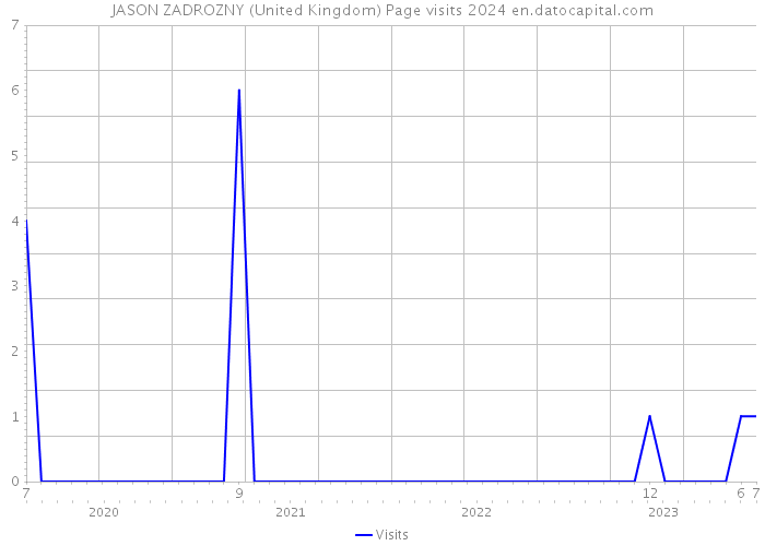 JASON ZADROZNY (United Kingdom) Page visits 2024 