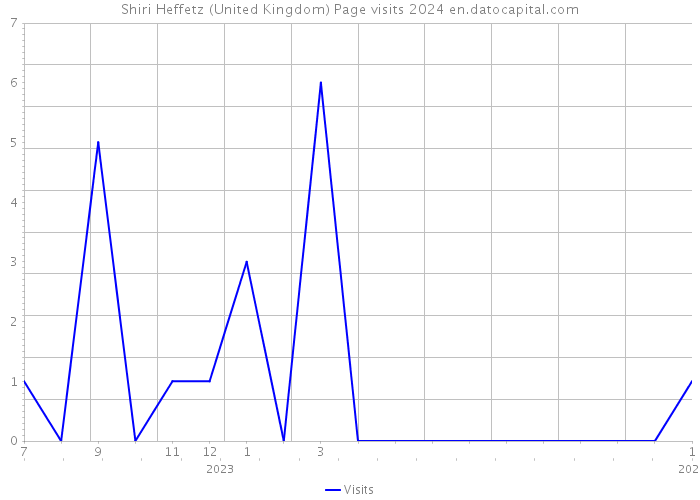 Shiri Heffetz (United Kingdom) Page visits 2024 