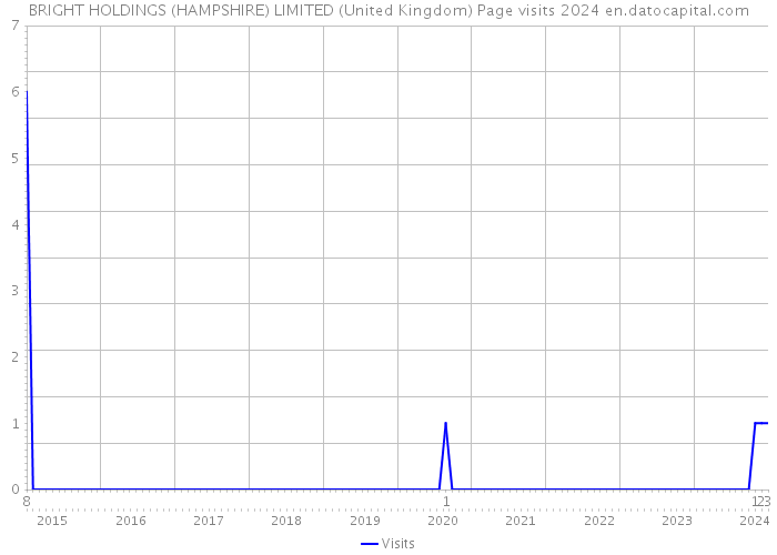 BRIGHT HOLDINGS (HAMPSHIRE) LIMITED (United Kingdom) Page visits 2024 