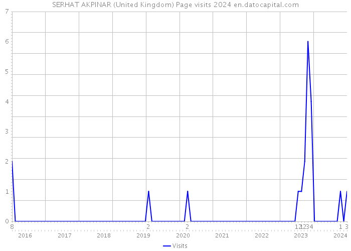 SERHAT AKPINAR (United Kingdom) Page visits 2024 