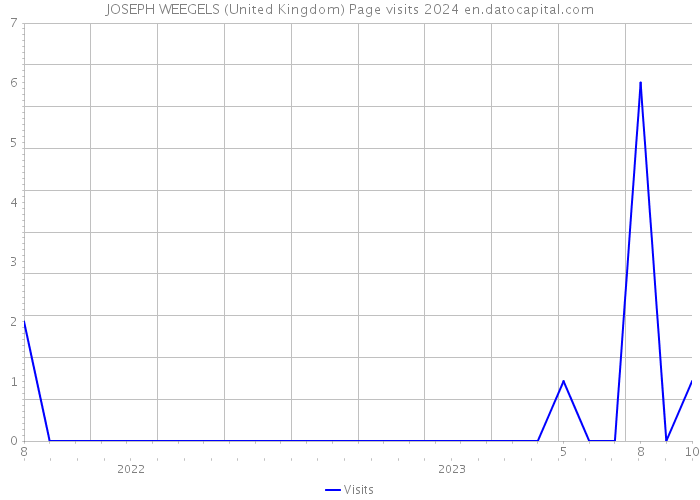 JOSEPH WEEGELS (United Kingdom) Page visits 2024 