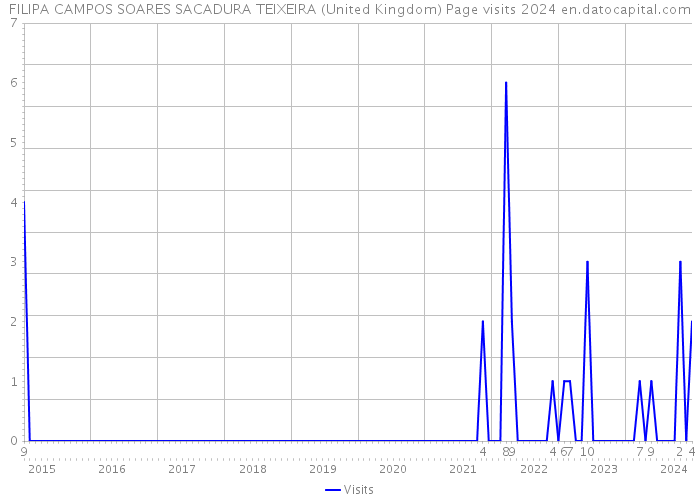 FILIPA CAMPOS SOARES SACADURA TEIXEIRA (United Kingdom) Page visits 2024 